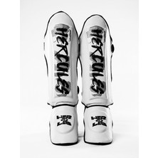 Hercules Beyaz - Çiçek Desenli Kaval Koruyucu | Shin Guard