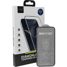 TeknoKapsül Urr Apple iPhone 17 Pro Diamonlike Corning Glass 3x Shatterproof Sapphire Cam Ekran Koruyucu - Siyah