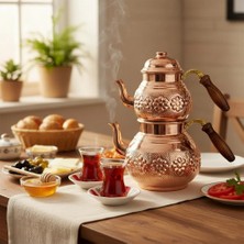 Yardımcı Bakır Bakır Papatya Çaydanlık