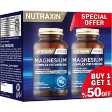 Nutraxin Magnesium Complex Vitamin B6 60 Tablet - 2.si %50 Indirimli
