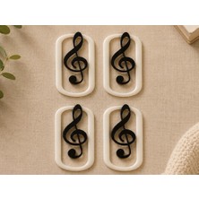 Cotton Soft 3D Baskı Sol Anahtarı Figürlü Ataç - 12LI Set