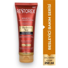 Restorex 7 Besleyici Yağ Saç Bakım Kremi 250 Ml - Parlaklık ve İpeksi Yumuşaklık - Kuru ve Yıpranmış Saçlar
