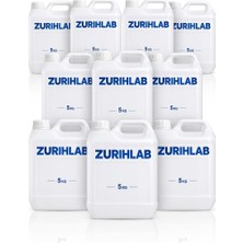 Zurihlab Zurıhlab Kapaklı Şeffaf Plastik Boş Bidon 5 kg - Dayanıklı Sızdırmaz Bidon - 10 Adetlik Set