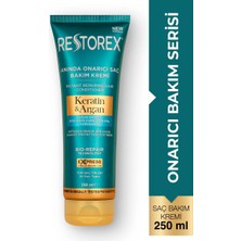 Restorex Keratin & Argan Onarıcı Saç Bakım Kremi 250 ml – Anında Onarım