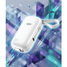 LinkTech MP11 Mini Type-C ve Lightning Şarj Kablolu 22.5W 9600MAH Hızlı Powerbank
