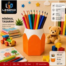 Legend 3D Market Kurşun Kalem Tasarımlı Renkli Masaüstü Düzenleyici 3D Baskı – Çocuklar Için Eğlenceli Masaüstü