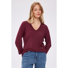 Faik Sönmez V Yaka Truvakar Kol T-Shirt FAİK SÖNMEZ