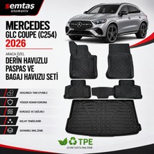 Mercedes Glc Coupe (C254) 2026  Araca Özel Derin Havuzlu Paspas ve Bagaj Havuzu Seti Semtaş