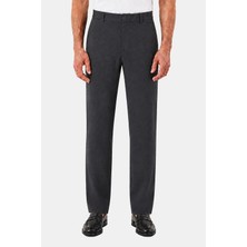 Sabri Özel Antrasit Yanı Lastikli Köprülü Kemerli Slim Fit Jogger Pantolon