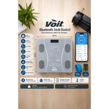 Voit Akıllı Bluetooth  Dijital Baskül - Yağ Ölçer - Vücut Analizi