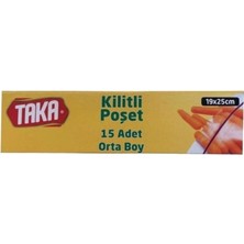 İpeknur Taka Kilitli Buzdolabı Poşeti Orta 15'li