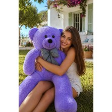 Harika Peluş Fabrikası Papyonlu Sevimli Büyük Peluş Ayıcık, 130 cm - % 100 Yerli