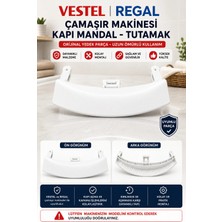 Öz Beyaz Eşya Regal - Çamaşır Makinesi Beyaz Kapı Kolu Tutamak Beyaz