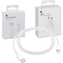 Adeyo Store Orjinal iPhone 12 Pro 13 Pro 20W Hızlı Şarj Aleti Seti Usb-C ( Kablo Dahil )