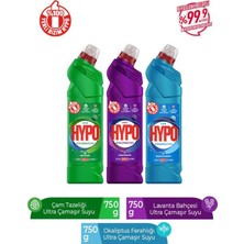 Hypo Ultra Çamaşır Suyu 1çam,1lavanta, 1 Okaliptus 750 gr x 3 Adet