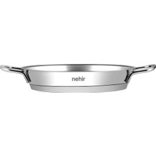 İpeknur Nehir Silver Çelik Italyan Omlet Sahan 16 cm Kapaksız