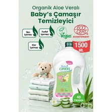 Baby's Green Organik Sertifikalı Aloe Veralı Bebek Çamaşır Deterjanı 1,5 Litre (40 Yıkama)