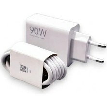Adeyo Store Wmx Xiaomi 90W Ultra Turbo Hızlı Şarj Cihazı Adaptör ve Type-C Kablo Seti - 90 Watt Fast Charger