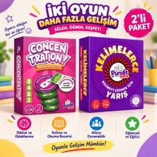Kelimelerce ve Concentration Eğitici Kutu Oyunları 660 Parça Pundit Game ile Eğlenceli Öğrenim