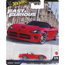 Hot Wheels Fast And Furious 2003 Dodge Viper Srt 10 2/5 Model Araba
