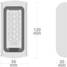 Nvc NC-MSC02 Şifrematik Okuyucu IP66