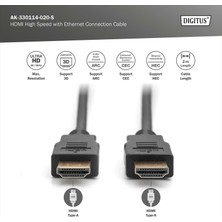 Digitus Dıgıtus HDMI Görüntü Kablosu 2m (AK-330114-020-S)