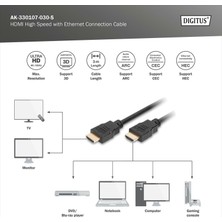 Digitus Dıgıtus HDMI 4K Görüntü Kablosu 3m (AK-330107-030-S)