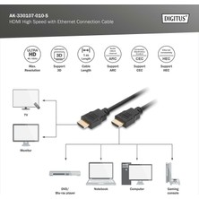 Digitus Dıgıtus HDMI 4K Görüntü Kablosu 1m (AK-330107-010-S)