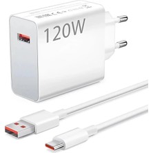 120 (Watt) Hızlı Şarj Aleti Adaptörü Kablo Seti 120 W