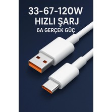 Type C Kablo Hızlı Şarj Kablosu 67-120W 6A Redmi Note 10 S x Pro Max 5g Redmi Note 11 S 5g T