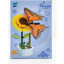 Netavantaj Flowers Building Block Serisi F3 Kelebek Blok Seti