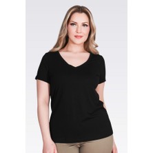 Tolga Saraçoglu Tolga Saraçoğlu V Yaka Kısa Kol T-Shirt 26YTS10839