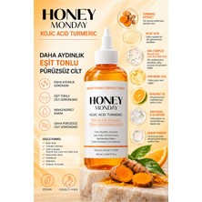 Honey Monday Kojik Asit Tonik | Siyah Nokta Batık Karşıtı Aydınlık Eşit Tonlu Lekesiz Pürüzsüz Cilt | Vegan 250 ml