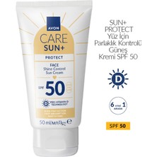 Avon Sun+ Protect Yüz Için Parlaklık Kontrolü Güneş Kremi Spf 50 50ML