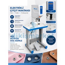 Dm Dikişmarket Broderi Elektronik Çıt Çıt Otomatik Pres Çakma Kuşgözü Makinesi / BD-818