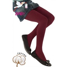 Dore Bebek Cotton Külotlu Çorap - Bordo