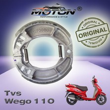 Moton Tvs Wego 110 Orijinal Arka Fren Balatası (130 Mm) - %100 Orijinal Tvs Yedek Parça