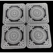 Çt Çeyizci Tekstil Fransız Dantel Tek Fiskos 100X100CM, Sehpa Örtüsü Fiskos