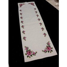 Çt Çeyizci Tekstil Kanaviçe Runner Dijital Baskılı 40X140CM