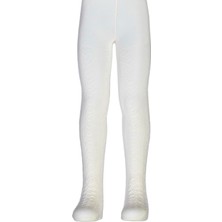 Dore Kız Çocuk Ayşe Desenli Cotton Külotlu Çorap - Ekru