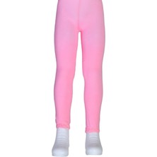 Dore Kız Çocuk Bileği Dantelli Cotton Tayt - Pembe