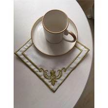 Çt Çeyizci Tekstil Sunumluk Peçete, Kokteyl Peçetesi, Kahve Yanı Sunumluk, Bardak Altlığı 6 Adet Sunum Peçetesi