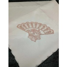 Çt Çeyizci Tekstil Fransız Dantelli Kapuçino Bohça, Gelin Bohçası, Nişan Bohçası, Dantelli Kapuçino Bohça