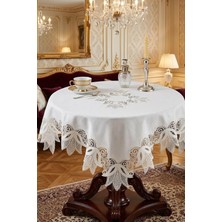 Çt Çeyizci Tekstil Fransız Dantelli Keten Fiskos, Gardenya Kumaş Fiskos 100X100CM
