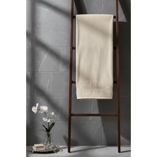Çt Çeyizci Tekstil Banyo Havlusu Kadife Otel ve Banyo Havlusu 70 x 140CM Krem