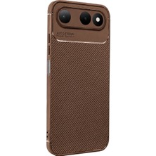 Pamukia Tecno Spark 50 5g Auto Focus Karbon Kapak - Kahverengi
