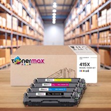 tonermax Hp Color Laserjet Pro Mfp M454FW 415X Cmyk Muadil Toner Seti Çipli
