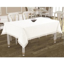 Çeyizci Sokağı Kdk Fransız Dantelli Dertsiz Masa Örtüsü