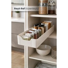 Orvila Küçük Boy Çok Amaçlı Raylı Dolap Içi Çekmece Organizer Sürgülü Mutfak Banyo Kiler Düzenleyici Organizer 1 Adet