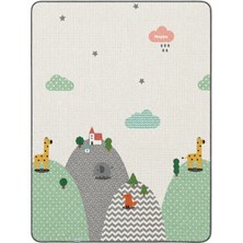 Coolmats Ekonomik Oyun Matı ve Halısı - Bulutlar Dağlar 140X100 cm